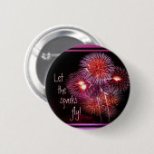 Button ~ Fireworks (Voorkant /achterkant)