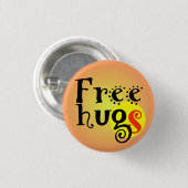 button Free hugs GS enterlaced 3,2 cm (Voorkant /achterkant)