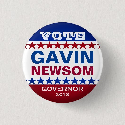Button Gavin Newsom Campaign (Voorkant)