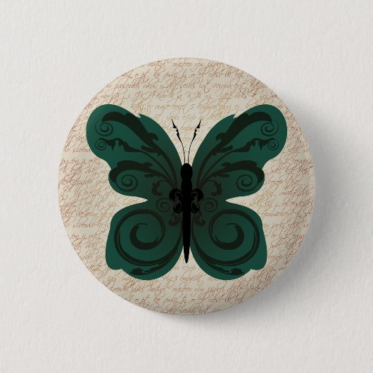 Button gebrande vlinder (Voorkant)