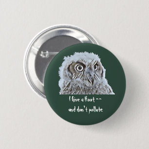 Button - Geef een Hoot Owl Head