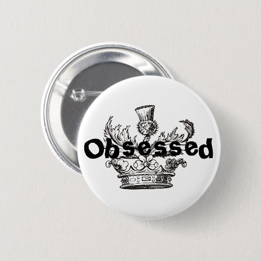 Button "geobsedeerd" (Voorkant /achterkant)