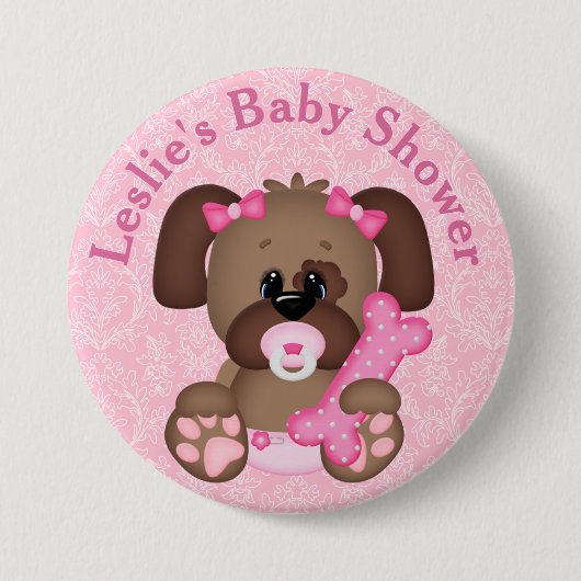 Button Gepersonaliseerd Baby shower (Voorkant)