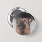 Button German Shepherd Sticking Tongue (Voorkant /achterkant)