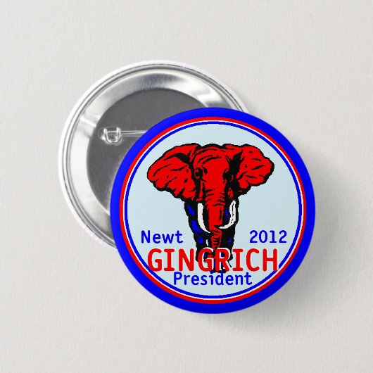 Button Gingrich 2012 (Voorkant /achterkant)