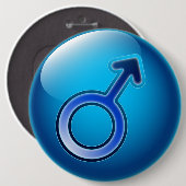 Button glanzend gendersymbool (Voorkant /achterkant)