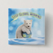 Button Global Warming Polar Beer stoppen (Voorkant)