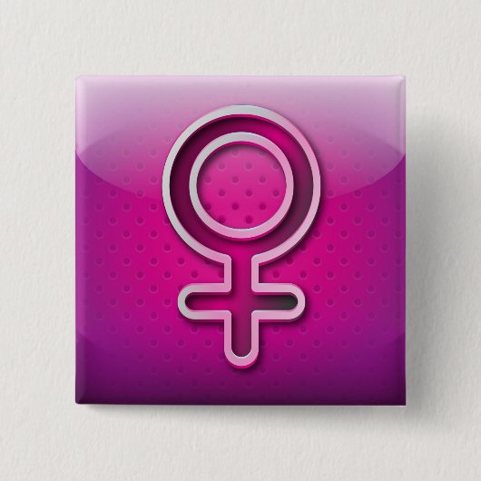 Button glossy gendersymbool (Voorkant)