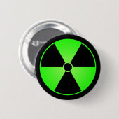 Button groen stralingssymbool (Voorkant /achterkant)