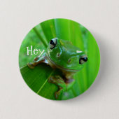 Button groene boomkikker (Voorkant)