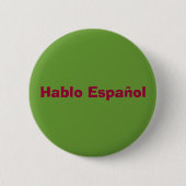 Button "Hablo Espanol" (Voorkant)