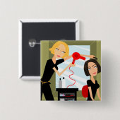 Button Hairdresser (Voorkant /achterkant)