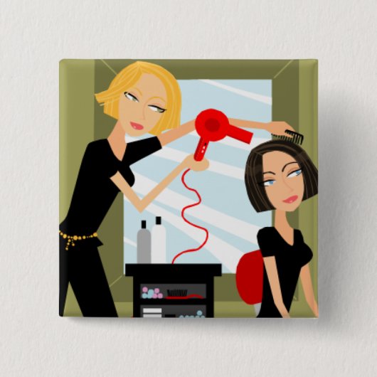 Button Hairdresser (Voorkant)
