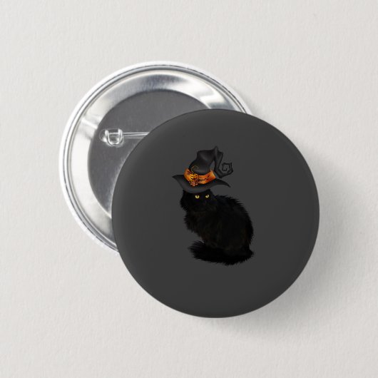 Button Halloween Black Cat (Voorkant /achterkant)