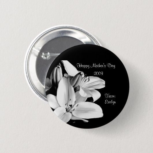 Button "Happy Moederdag 2009" (Voorkant /achterkant)