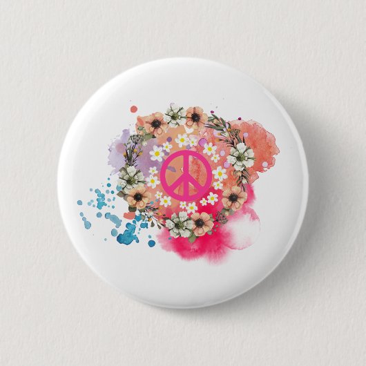 Button Hippie (Voorkant)