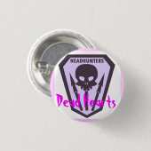 Button hoofdjagers - dode harten - Novel (Voorkant /achterkant)