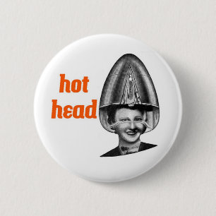 Button Hot-head-haarstijl