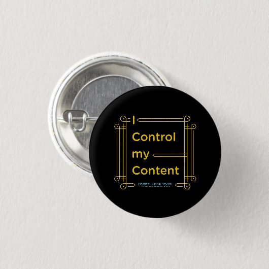 Button "I Control My Content" (Voorkant /achterkant)