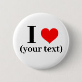 Button I hart - Aangepast (voeg afbeelding/tekst t (Voorkant)
