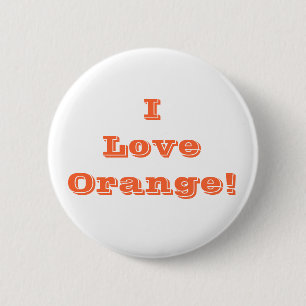 Button I houdt van Sinaasappel
