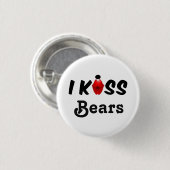 Button I Kiss Beren (Voorkant /achterkant)