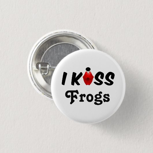 Button I Kiss Frogs (Voorkant /achterkant)