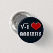 Button I LOVE ANALYSIS (Voorkant /achterkant)