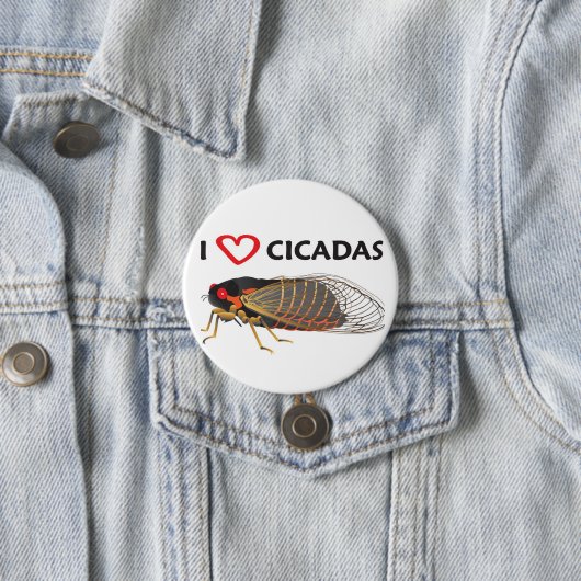 Button "I Love Cicada" (In situ)