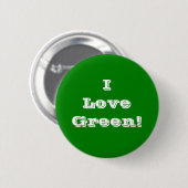 Button I Love Green (Voorkant /achterkant)