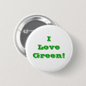 Button I Love Green (Voorkant /achterkant)
