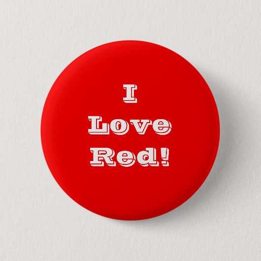 Button I Love Red (Voorkant)