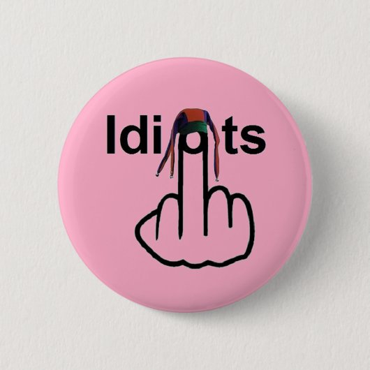 Button Idiots Flip (Voorkant)