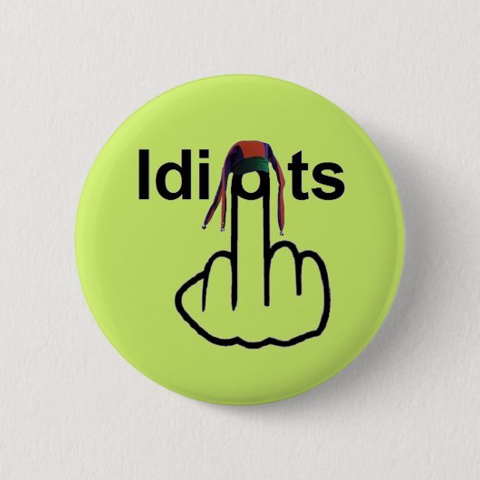 Button Idiots Flip (Voorkant)