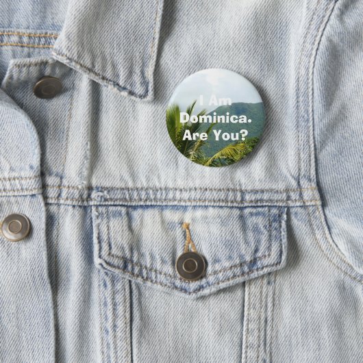 Button - 'Ik ben Dominica' (In situ)
