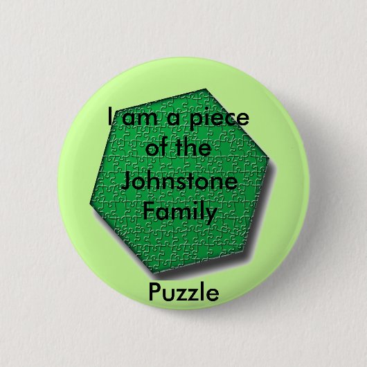Button - Ik ben een stuk van de ___ Familie puzzel (Voorkant)