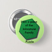 Button - Ik ben een stuk van de ___ Familie puzzel (Voorkant /achterkant)
