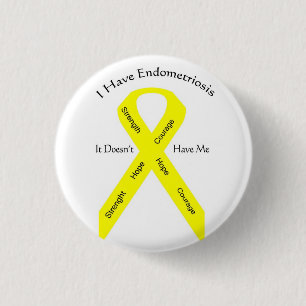 Button—Ik heb endometriose Ronde Button 3,2 Cm