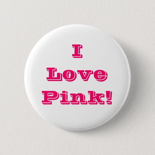 Button Ik hou van roze (Voorkant)