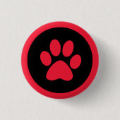 Button in rood en zwart afdrukken (Voorkant)
