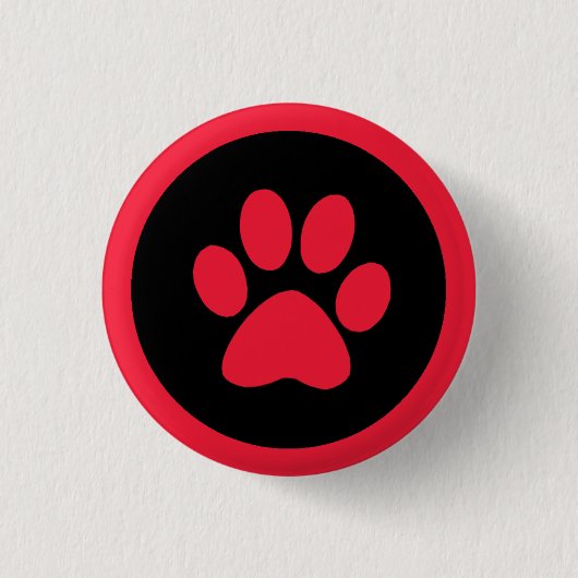 Button in rood en zwart afdrukken (Voorkant)
