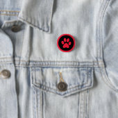 Button in rood en zwart afdrukken (In situ)