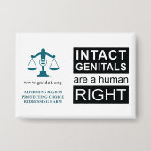 Button - intacte geslachtsdelen (Voorkant)