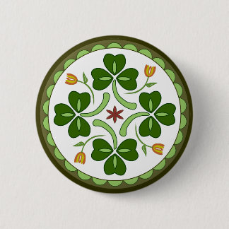 Button - Irish Good Luck Hex