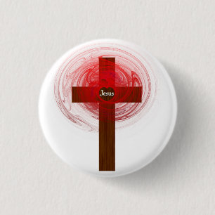Button - Jezus kruis