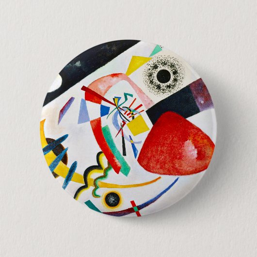 Button Kandinsky Red Spot (Voorkant)