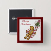 Button kerstbrood (Voorkant /achterkant)