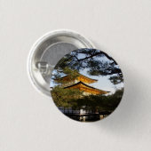 Button Kinkakuji (het Gouden Pavilion) (Voorkant /achterkant)