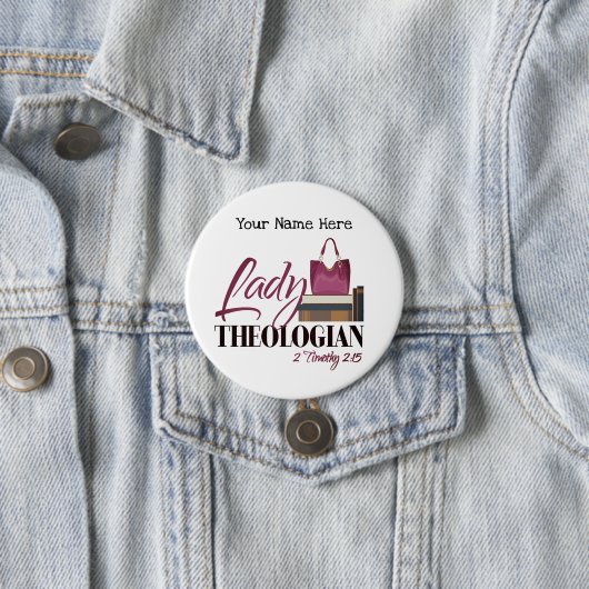  Button "Lady Theologian" (In situ)