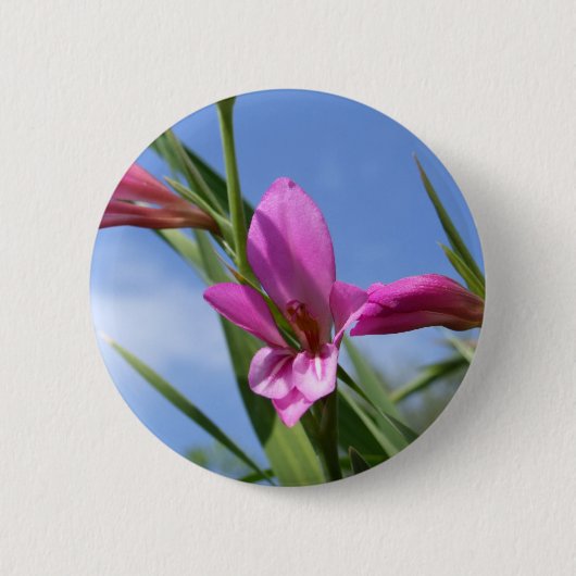 Button lentroze bloemen (Voorkant)